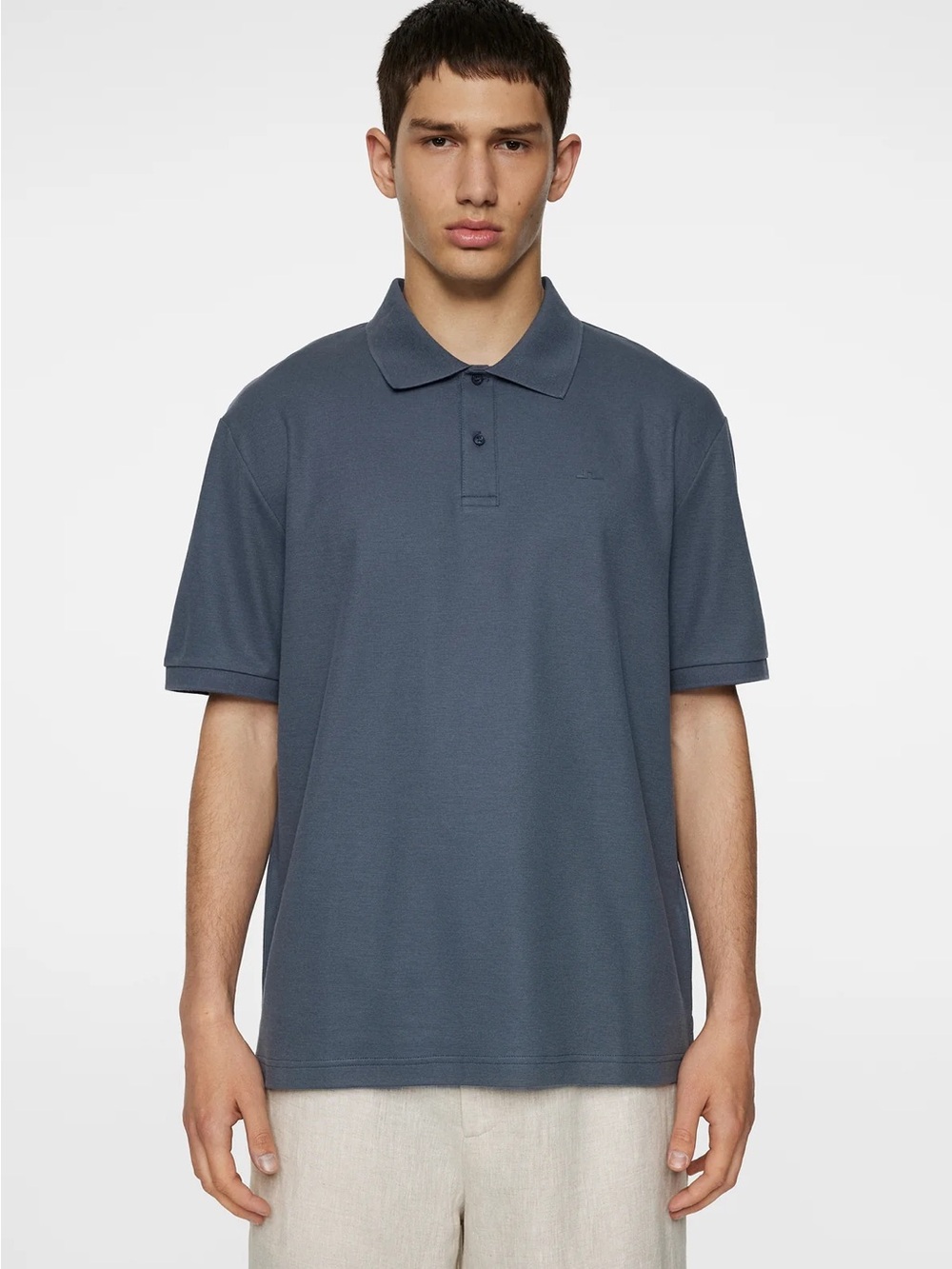 J. Lindeberg Men's Polo Shirt - Slate Blue